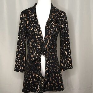 Calvin Klein leopard waterfall jacket